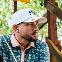 White MÑ Rope Hat